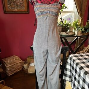 Retrod Blue and White Striped Jumper